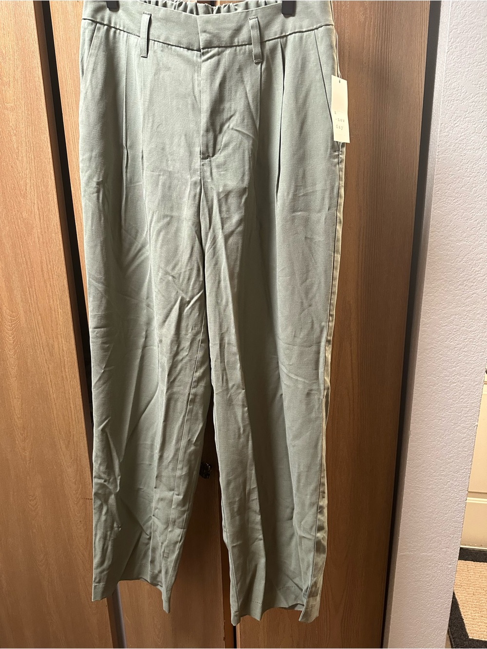 a new day High Waist Sage Green Wide-Leg Pants